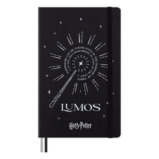 Moleskine Limited Edition Harry Potter Ruled Notebook, 190mm x 250mm XL Size, Lumos CX1000485
