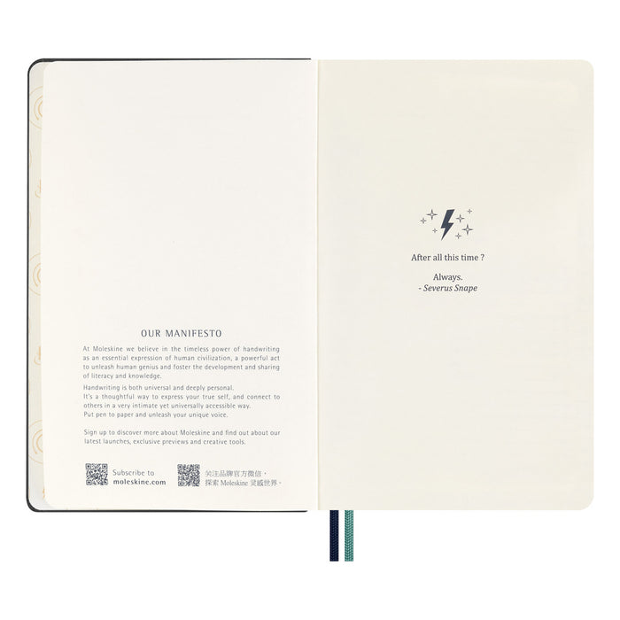 Moleskine Limited Edition Harry Potter Ruled Notebook, 190mm x 250mm XL Size, Patronum CX1000486