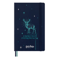 Moleskine Limited Edition Harry Potter Ruled Notebook, 190mm x 250mm XL Size, Patronum CX1000486