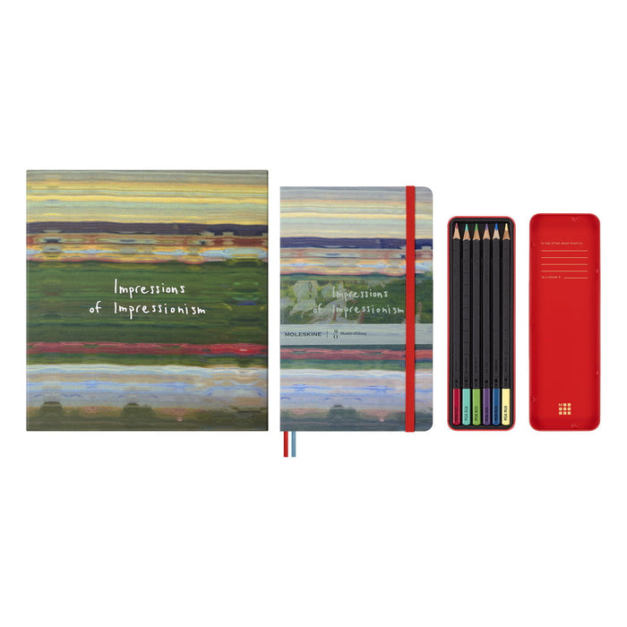 Moleskine Limited Edition Impressionism 210mm x 130mm Notebook and Pencils Gift Set CX1002264