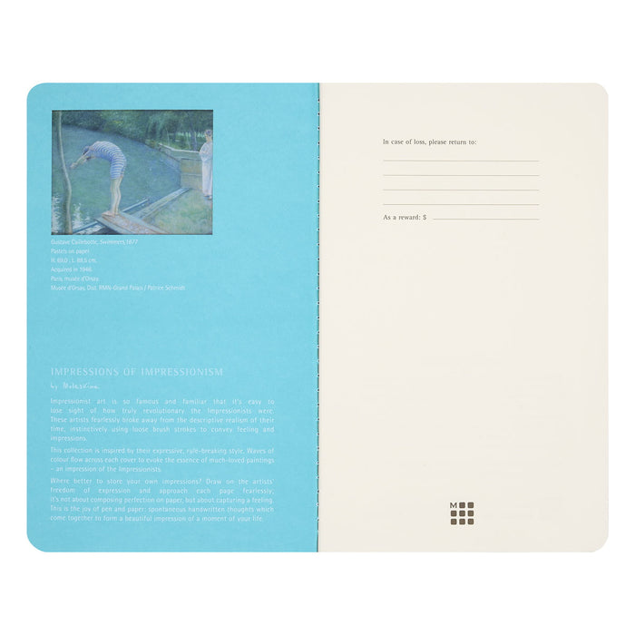 Moleskine Limited Edition Impressionism 210mm x 130mm Plain Cahier Set CX1002263