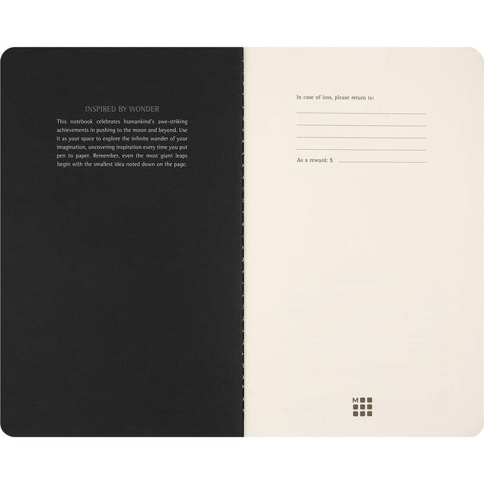 Moleskine Limited Edition NASA Cahier, Large 210mm x 130mm, Set of 2, Plain CX1002269
