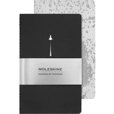 Moleskine Limited Edition NASA Cahier, Large 210mm x 130mm, Set of 2, Plain CX1002269