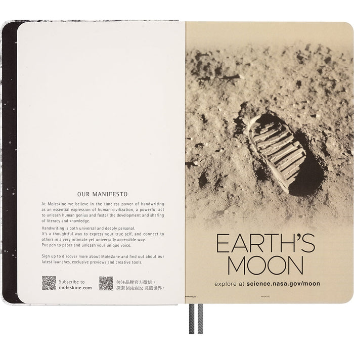 Moleskine Limited Edition NASA Hard Cover Notebook, Large 210mm x 130mm, Ruled CX1002268