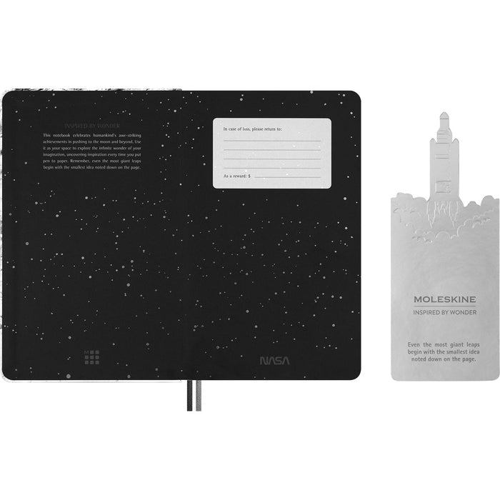 Moleskine Limited Edition NASA Hard Cover Notebook, Large 210mm x 130mm, Ruled CX1002268
