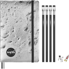 Moleskine Limited Edition NASA Notebook, Large 130mm x 210mm, Ruled + 4 Blackwing Pencils + 2 Pins CX1002270