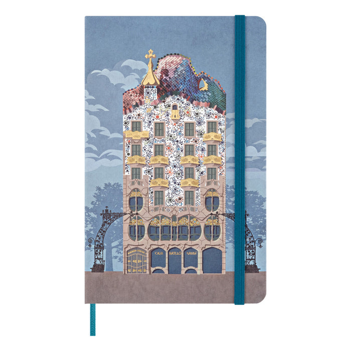 Moleskine Limited Edition Notebook + Cahier Notebook, Large 210mm x 130mm + Kaweco Rollerball Pen, Casa Batllo CX1000451
