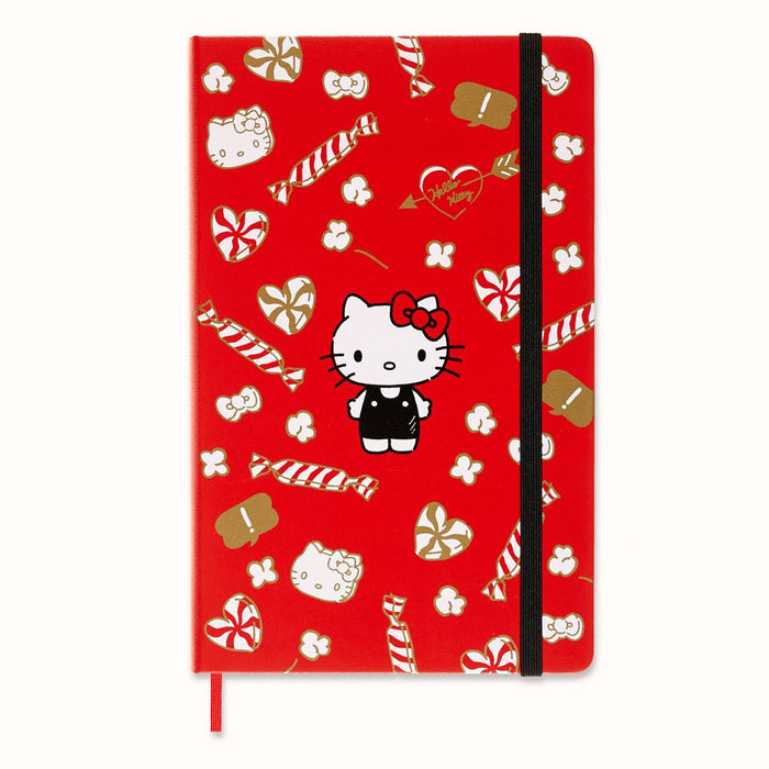 Moleskine Limited Edition Notebook Hello Kitty, 130mm x 210mm Large Size, Ruled, Red CXMLEHK04QP060