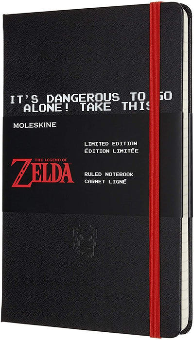 Moleskine Limited Edition Notebook Zelda, 130mm x 210mm Large Size, Ruled, Sword CXMLEZDQP060B