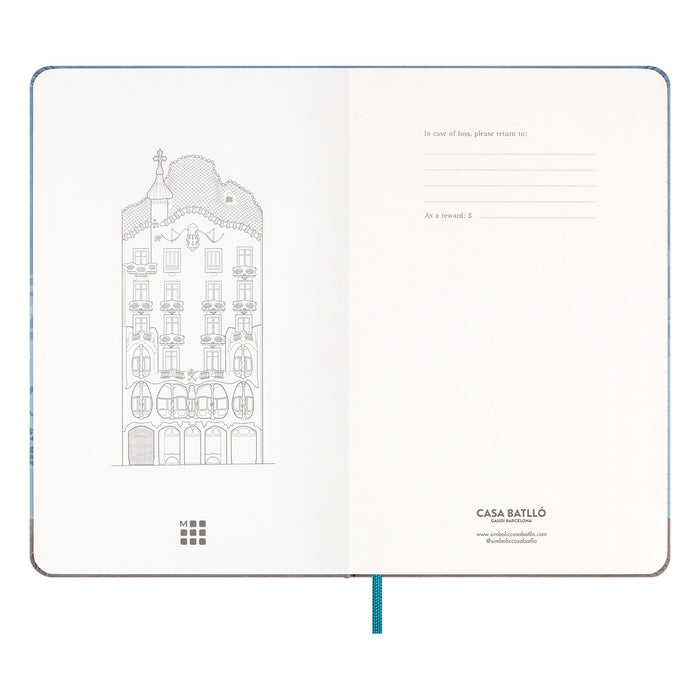 Moleskine Limited Edition Ruled Notebook, Large  210mm x 130mm, Casa Batllo CX1000450