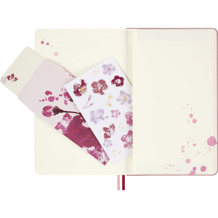 Moleskine Limited Edition Sakura Plain Notebook, Large 130mm × 210mm CX1002462