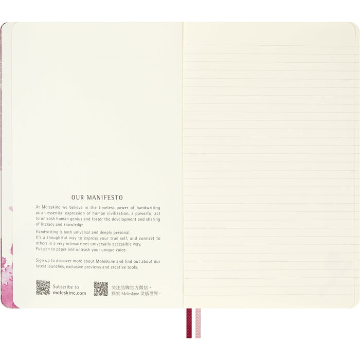 Moleskine Limited Edition Sakura Ruled Notebook, Large 130mm × 210mm CX1002461