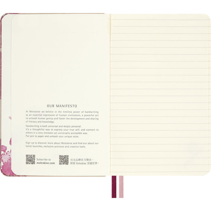Moleskine Limited Edition Sakura Ruled Pocket Notebook, 90mm x 140mm CX1002460