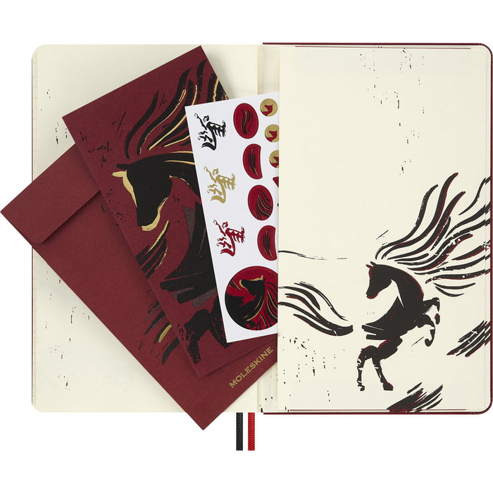 Moleskine Limited Edition Year of the Horse Ruled Notebook, Design B, Large 130mm × 210mm CX1002455