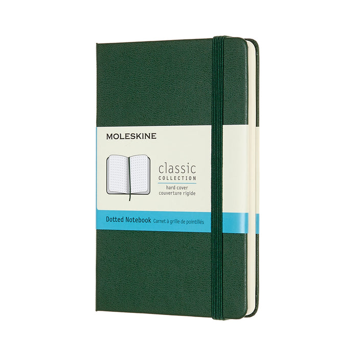 Moleskine Notebook, 90mm x 140mm Pocket Size, Hard Cover, Dotted, Myrtle Green CXMMM713K15