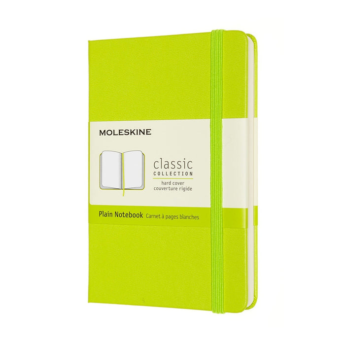 Moleskine Notebook, 90mm x 140mm Pocket Size, Hard Cover, Plain, Lemon Green CXMQP012C2