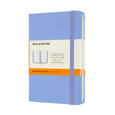 Moleskine Notebook, 90mm x 140mm Pocket Size, Hard Cover, Ruled, Hydrangea Blue CXMMM710B42
