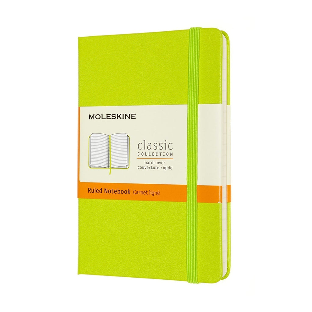 Moleskine Notebook, 90mm x 140mm Pocket Size, Hard Cover, Ruled, Lemon ...