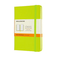 Moleskine Notebook, 90mm x 140mm Pocket Size, Hard Cover, Ruled, Lemon Green CXMMM710C2