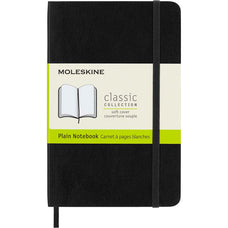 Moleskine Notebook, 90mm x 140mm Pocket Size, Soft Cover, Plain, Black CXMQP613