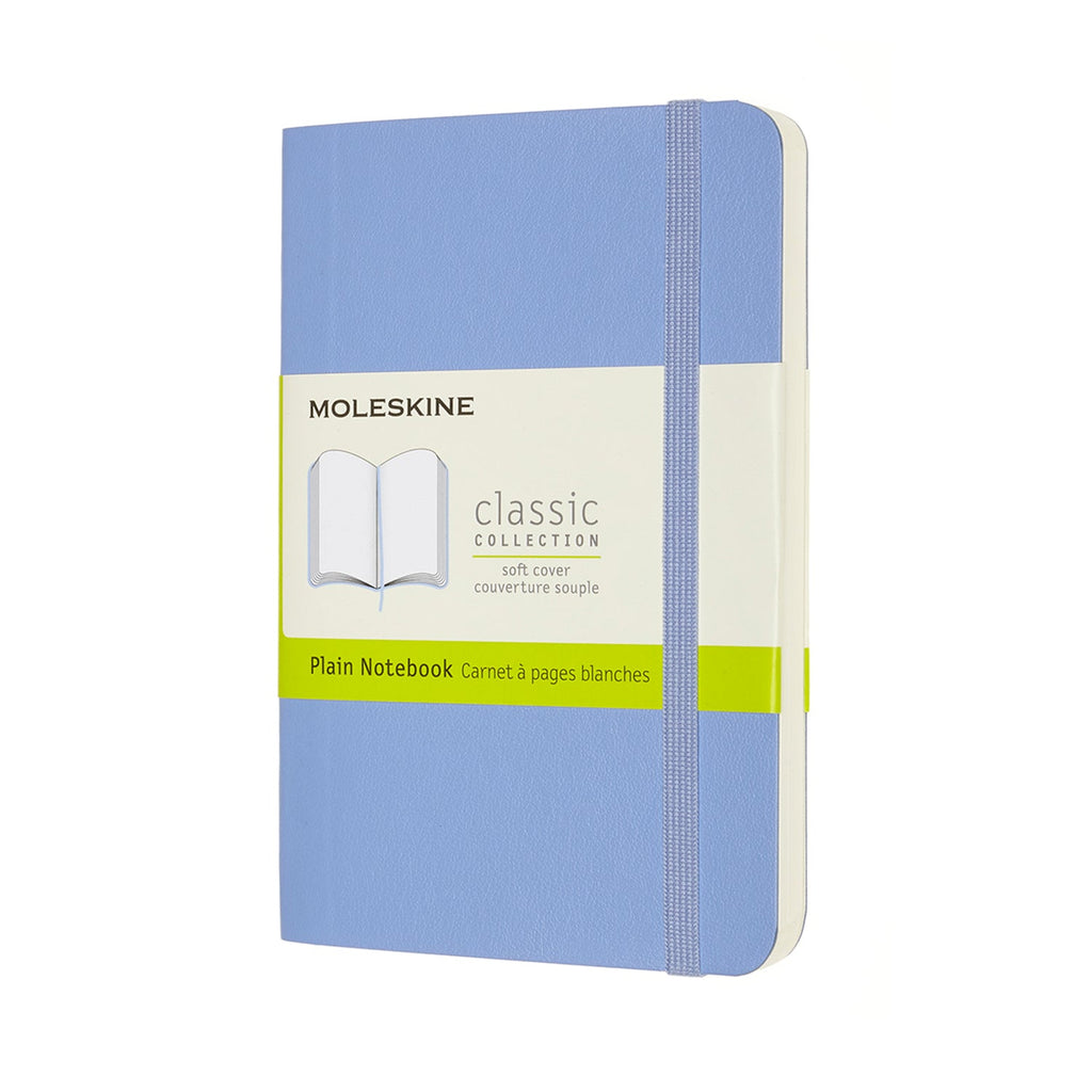 Moleskine Notebook, 90mm x 140mm Pocket Size, Soft Cover, Plain, Hydra ...