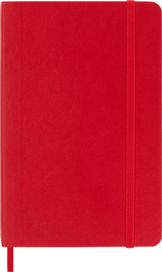Moleskine Notebook, 90mm x 140mm Pocket Size, Soft Cover, Plain, Scarlet Red CXMQP613F2