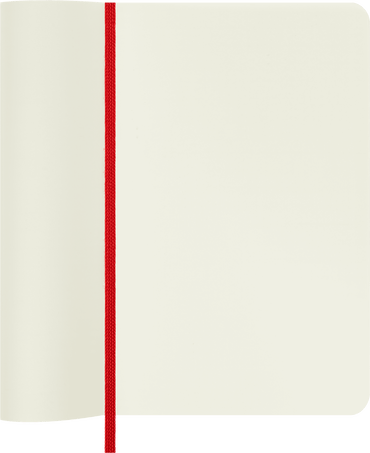 Moleskine Notebook, 90mm x 140mm Pocket Size, Soft Cover, Plain, Scarlet Red CXMQP613F2