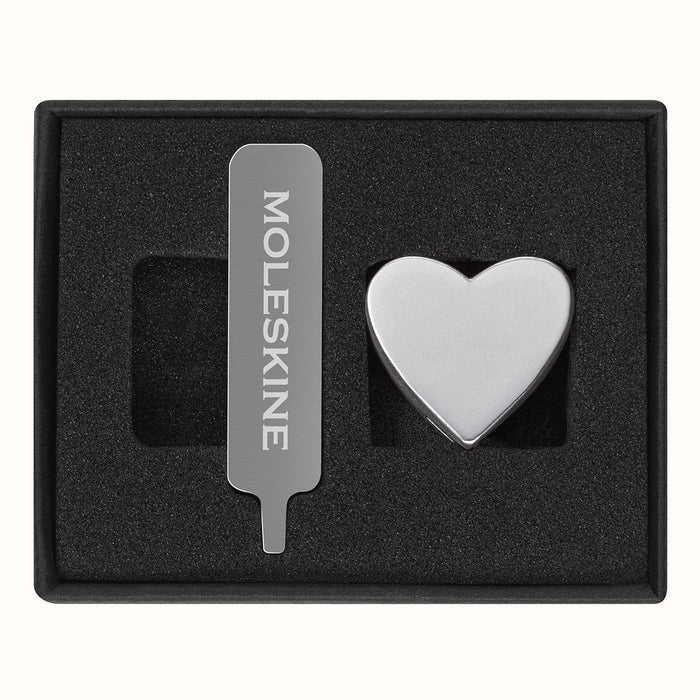 Moleskine Pins Heart Silver CXMPINHEARTSILV