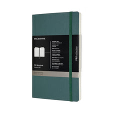 Moleskine Pro Notebook, 130mm x 210mm Large Size,  Soft Cover, Forest Green CXMPROPFNTB3SK19