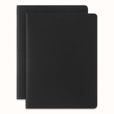 Moleskine Smart Cahier Journal, 190mm x 250mm XL Size, Plain, Black, Pack of 2 CXMSMNLCH43BK