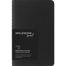 Moleskine Smart Cahier Journal Pocket Ruled Black Pack 2 CXMSMNLCH21BK