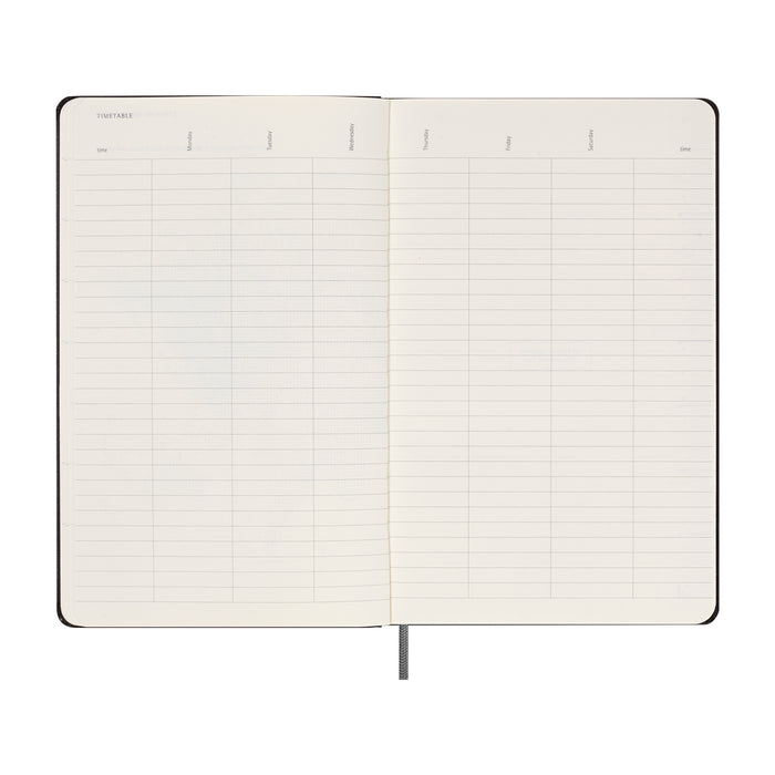 Moleskine Undated Planner Weekly + Notes Large, Black, 210mm x 130mm CX1002036