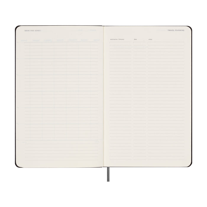 Moleskine Undated Planner Weekly + Notes Large, Black, 210mm x 130mm CX1002036
