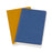 Moleskine Volant Journal, 90mm x 140mm Pocket Size, Ruled, Blue/Amber Yellow CXMQP711B41M17