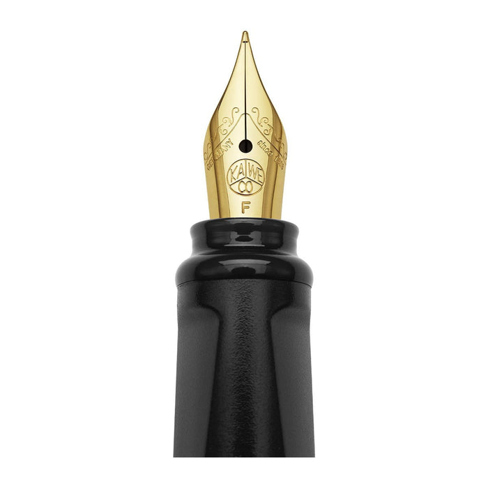 Moleskine x Kaweco Fountain Pen, Gold-plated Fine Nib, Black Body, Blue ink CXMKAWFOUNTPENFBK