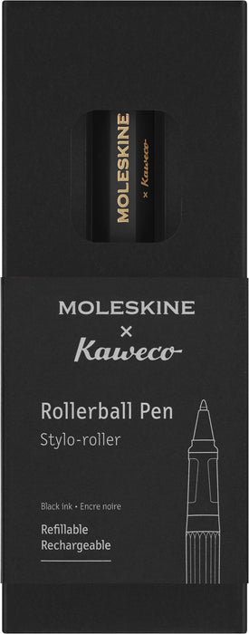 Moleskine x Kaweco Rollerball Pen 0.7mm, Black Body, Blue Ink CXMKAWROLLERPENBK