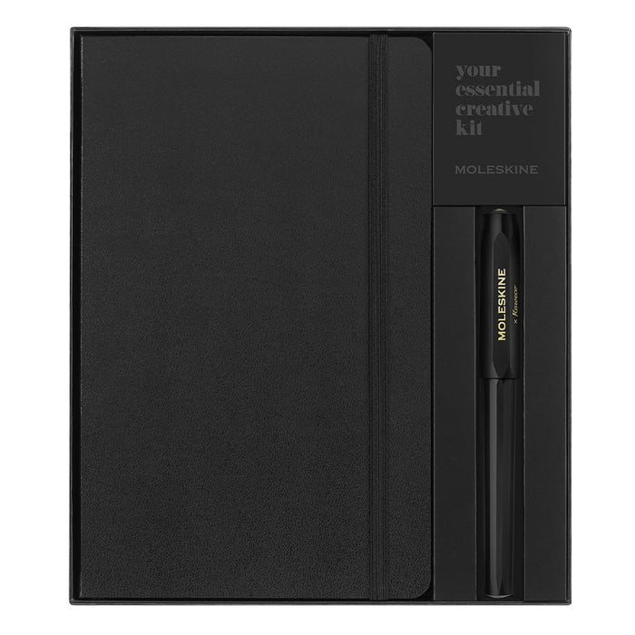 Moleskine x Kaweco Rollerball plus, 13cm x 21cm Ruled Notebook Set, Black CXMKAWPENSETNTBK