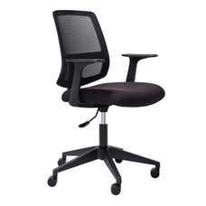 Mondo Brook Mesh Back Chair with Arm Rest, Black BS260A-M3