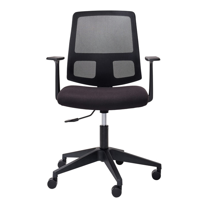 Mondo Brook Mesh Back Chair with Arm Rest, Black BS260A-M3