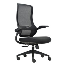 Mondo Colt Mesh Back Chair with Arm Rest, Black BS262A-M3