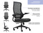 Mondo Colt Mesh Back Chair with Arm Rest, Black BS262A-M3