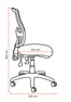 Mondo Java Mesh 3 Lever High Back Office Chair | Buro Seating ...