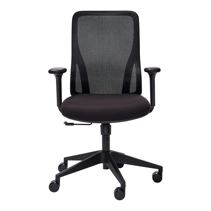 Mondo Riley Highback Mesh Back Chair with Arm Rest, Black BS261-M3+261-ARM