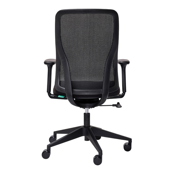 Mondo Riley Highback Mesh Back Chair with Arm Rest, Black BS261-M3+261-ARM