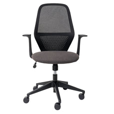 Mondo Soho Office Chair - Black Mesh Back with Fabric Seat and Arm Rest BS160A-M3