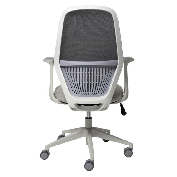 Mondo Soho Office Chair - Light Grey Mesh Back with Fabric Seat and Arm Rest BS160A-M2