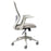 Mondo Soho Office Chair - Light Grey Mesh Back with Fabric Seat and Arm Rest BS160A-M2