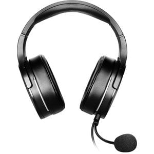 MSI Immerse GH20 Gaming Headset with Microphone - Stereo - Mini-phone (3.5mm) - Wired - 32 Ohm - 20 Hz - 20 kHz - Over-the-head - Binaural - Circumaural - 150 cm Cable - Uni-directional Microphone - Black IM5181624