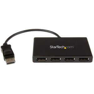 MST Hub - DisplayPort to 4x DisplayPort - Multi Stream Transport Hub - DP 1.2 to DP - Use this multi stream transport hub to connect four DP monitors to a single DP 1.2 port IM2962755
