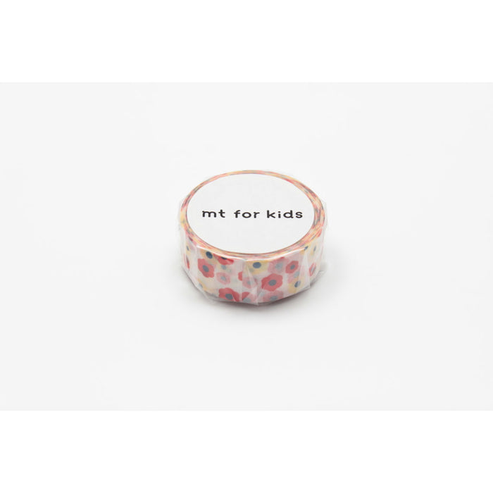 MT Washi Tape 15mm x 7mt, Kids Motif Flower CX1002374